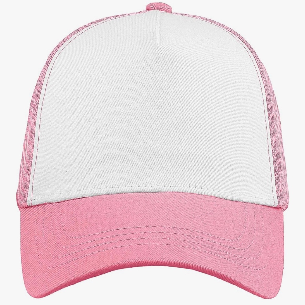 Pink and White Trucker Hat